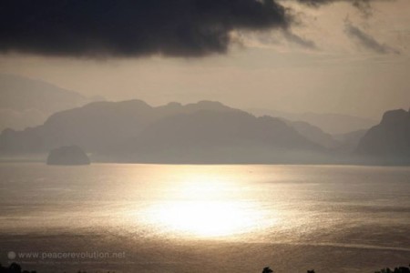 Sunset from Mooktawan Sanctuary, South of Thailand