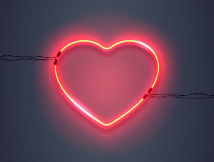 neon heart